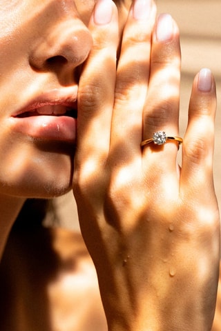 Solitaire Impérial Or jaune et diamant