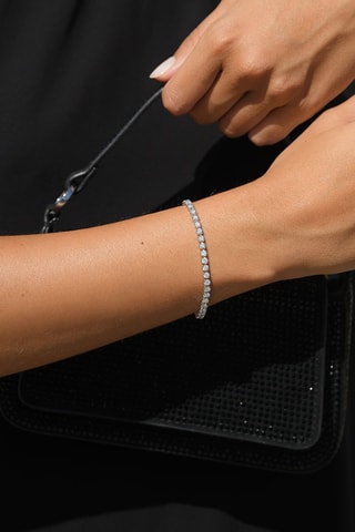 Bracelet Rivière 4 carats - Or blanc et diamants