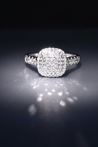 Bague Ghalia - Or blanc et diamants
