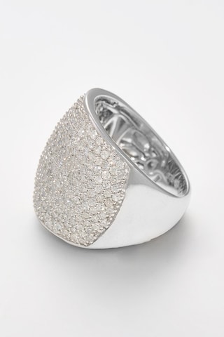 Bague Pavage Eclatant   Or blanc et diamants