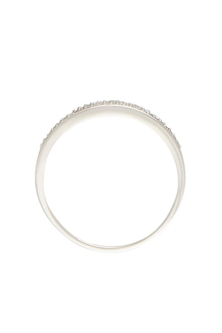 Alliance filante Or blanc et diamants