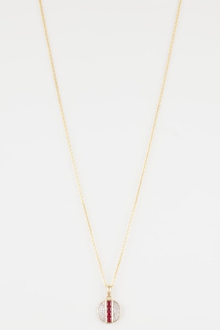 Pendentif Iliana Or jaune, diamants et rubis