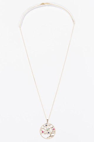 Pendentif Three of life - Or jaune, diamants, émeraude, rubis et saphirs