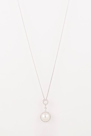 Pendentif Jolie Perle Enchantée   Or blanc, diamants et perle de culture