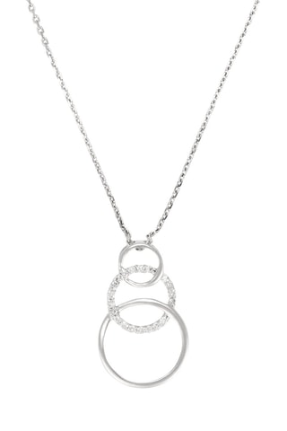 Pendentif Trio encerclé - Or blanc et diamants