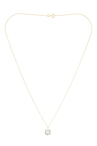 Pendentif Prasiolite Unique - Or jaune et prasiolite