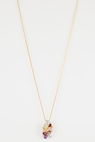 Pendentif Eléa - Or jaune, diamants, améthyste, topazes, citrines, saphirs, grenats et péridots
