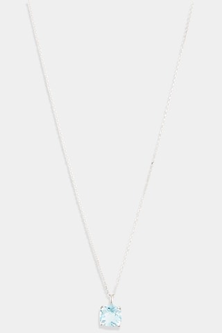 Pendentif Topaze Unique - Or blanc et topaze