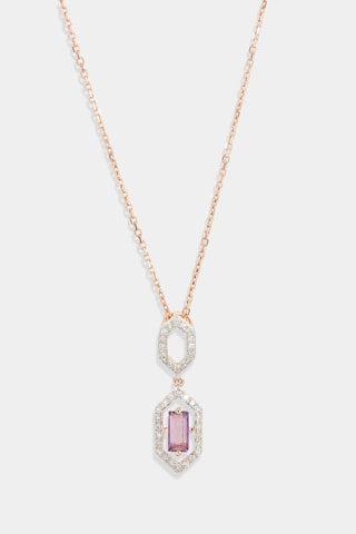 Pendentif Callia Or rose, diamants et améthyste