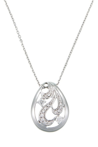 Pendentif - Or blanc et diamants