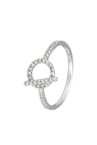Bague - Or blanc et diamants