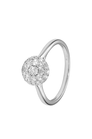 Bague - Or blanc et diamants