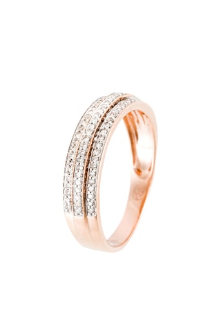 Bague - Or rose et diamants