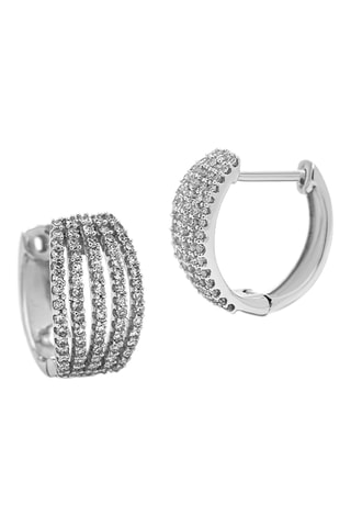 Créoles - Or blanc et diamants