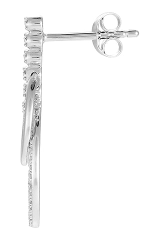 Boucles d'oreilles - Or blanc et diamants