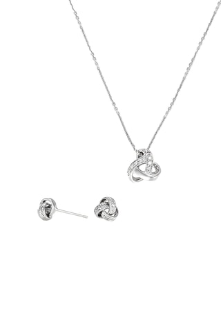 Parure - Or blanc et diamants