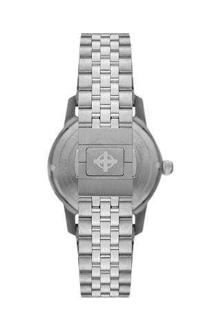 Montre automatique en acier - Chronomètre - Argenté et noir