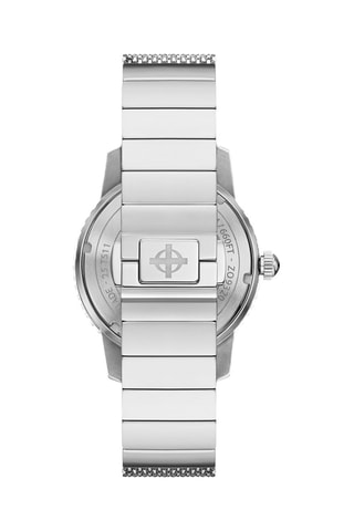 Montre automatique en acier - Argenté et bleu