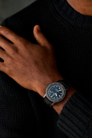 Montre automatique en caoutchouc - Noir