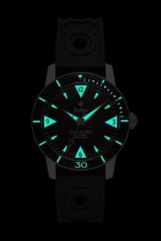 Montre automatique en caoutchouc - Chronomètre - Noir