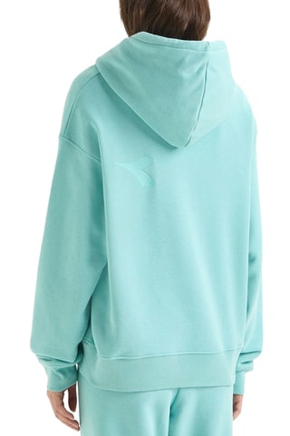 Sweat com capuz - Turquesa