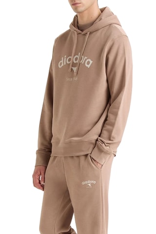 Sweat com capuz - Castanho