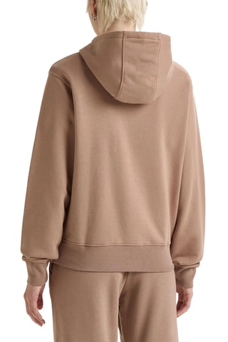 Sweat com capuz - Castanho