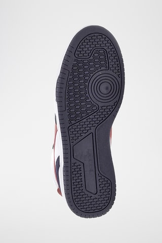 Sapatilhas subidas em couro - Azul-marinho