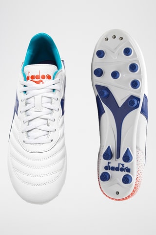 Sapatilhas de futebol em couro - Branco