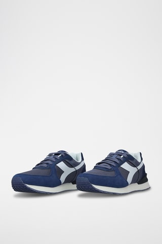 Sapatilhas em couro - Azul e cinzento