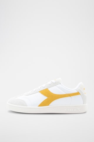 Sapatilhas em couro - Branco e amarelo