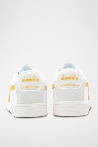 Sapatilhas em couro - Branco e amarelo