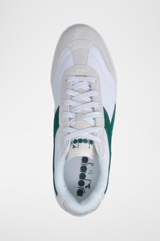 Sapatilhas em couro - Branco e verde