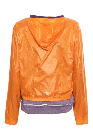 Casaco com capuz - Laranja e violeta