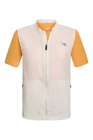 Colete e t-shirt - Branco e laranja