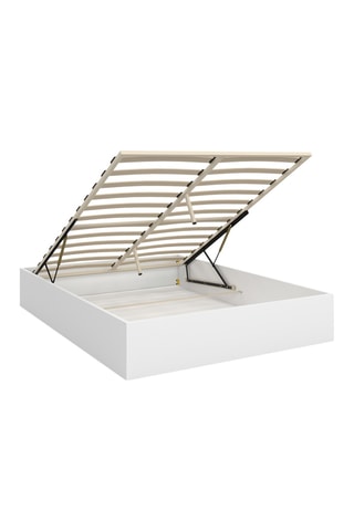 Lit-coffre en bois avec sommier Malta - Couchage 140 x 190 cm