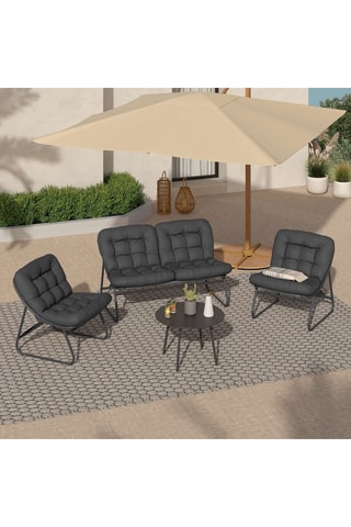 Conjunto de jardim Ariane - 4 lugares - Tecido impermeável