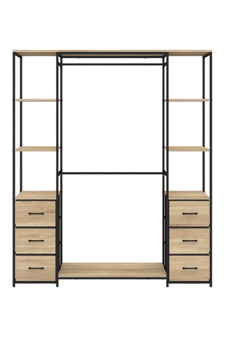 Closet com 6 prateleiras Iris - 167 x 140 x 40 cm
