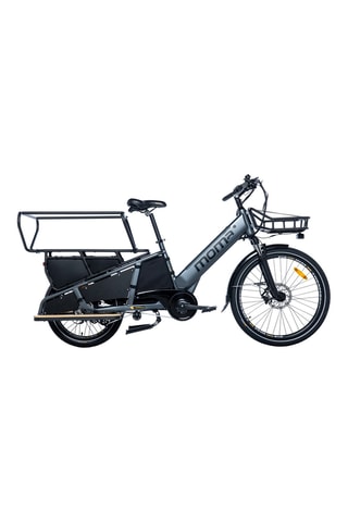Bicicletta cargo elettrica da città E-Long - Nero -20"/26"
