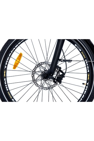 Bicicletta cargo elettrica da città E-Long - Nero -20"/26"