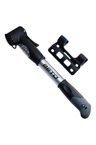 Pompa con manometro - Nero e argentato