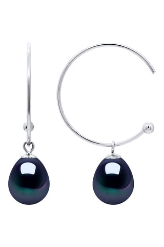 Orecchini a semicerchio - Argento e perle coltivate d’acqua dolce