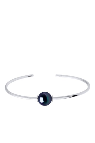 Bracciale bangle - Argento e perla coltivata d’acqua dolce