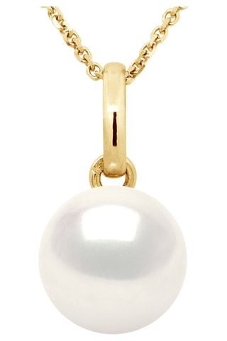 Ciondolo - Oro giallo e perla coltivata d’acqua dolce