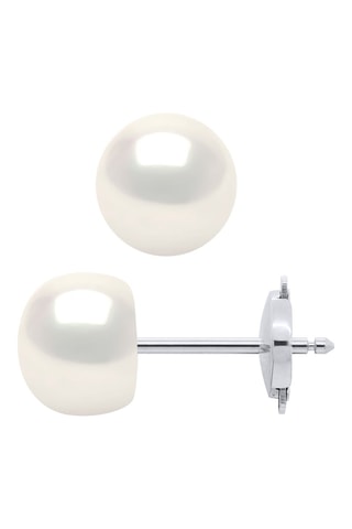 Orecchini - Oro bianco e perle coltivate d’acqua dolce