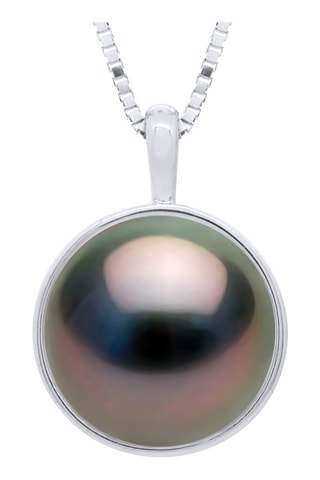 Ciondolo - Oro giallo e perla coltivata di Tahiti