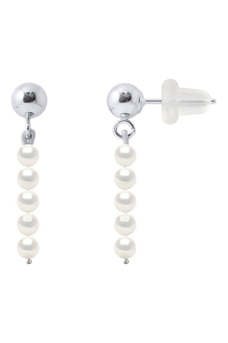 Orecchini - Oro bianco e perle coltivate d’acqua dolce