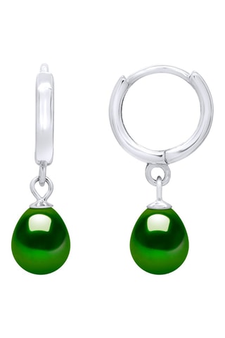 Orecchini a cerchio - Argento e perle coltivate