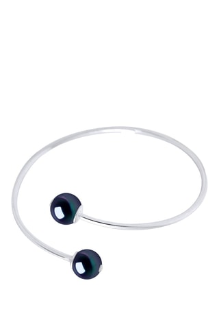 Bracciale bangle - Argento e perla coltivata d’acqua dolce
