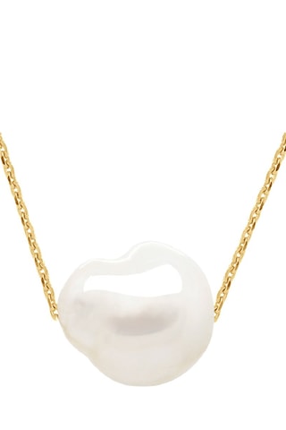 Collana - Oro giallo e perla coltivata d’acqua dolce